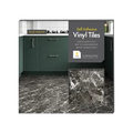 5 x Dark Marble Self Adhesive Vinyl Floor Tiles Peel & Stick Kitchen Bathroom
