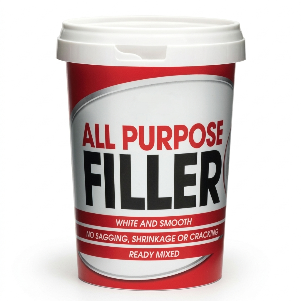 All Purpose Filler Tub 600g - Ready Mixed White Smooth Surface Wall Paste Repair