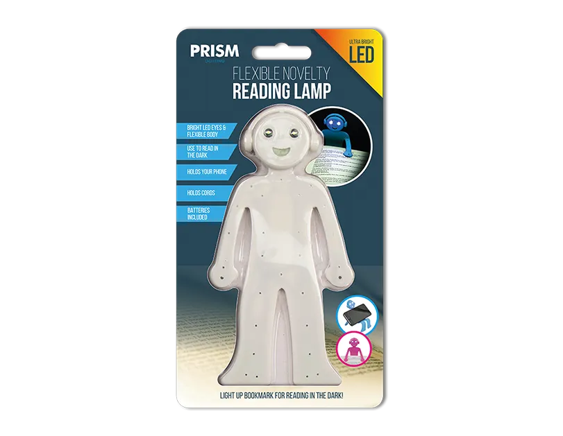 Flexible Novelty Reading Lamp LED Book Light Bookmark Bendable Clip On Gift