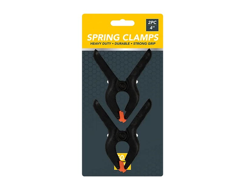 2 Pc Heavy Duty Spring Clamps Set 50mm Jaw Opening Woodworking DIY Craft Grips
