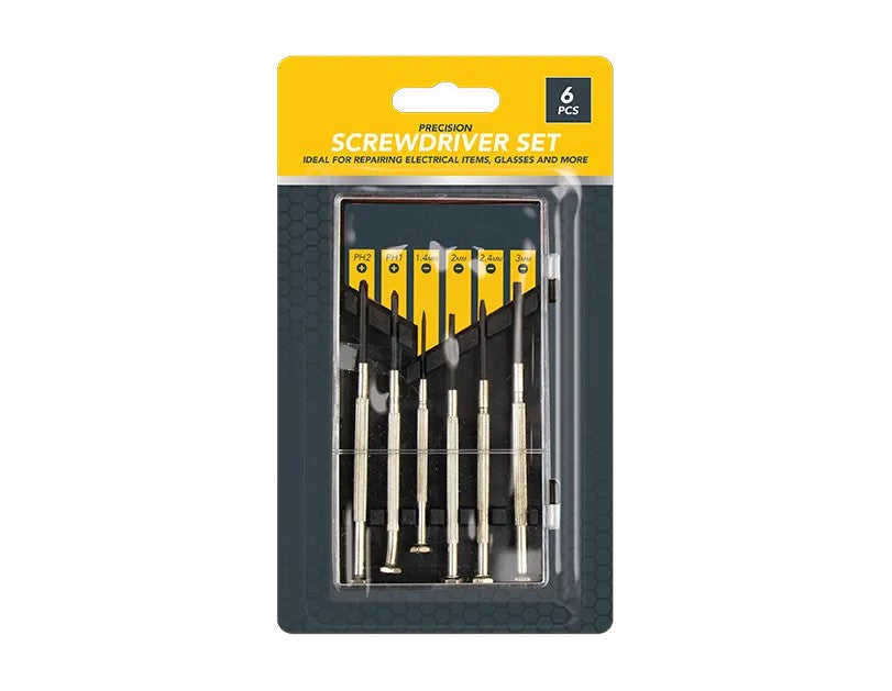 6 Pc Precision Screwdriver Set Small Glasses Watch Phone Repair Tool Kit Case