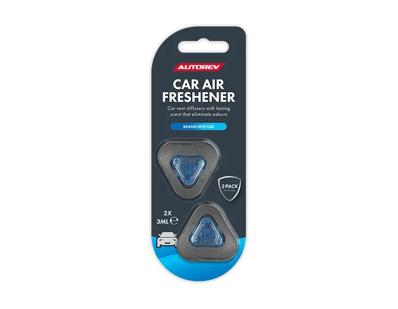 2 Pack Car Air Freshener Vent Clip Diffuser Odour Eliminator Long Lasting Scent