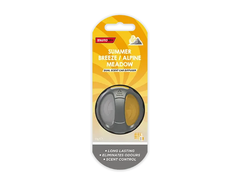 Car Diffuser Dual Scent Air Freshener Pack – Long Lasting Vent Clip Odour