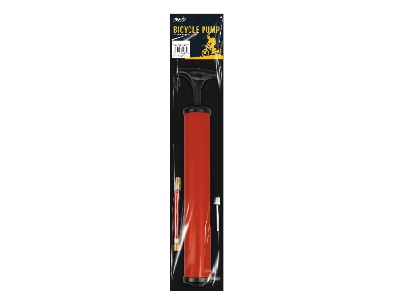 Portable Bicycle Pump Compact Tyre Inflator Ball Pump with Adapter & Needle Pin