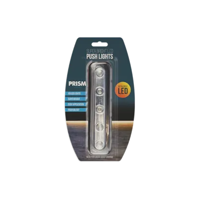 5 LED Push Light Bar Strip Battery Operated Under Cabinet Cupboard Shed Kitchen