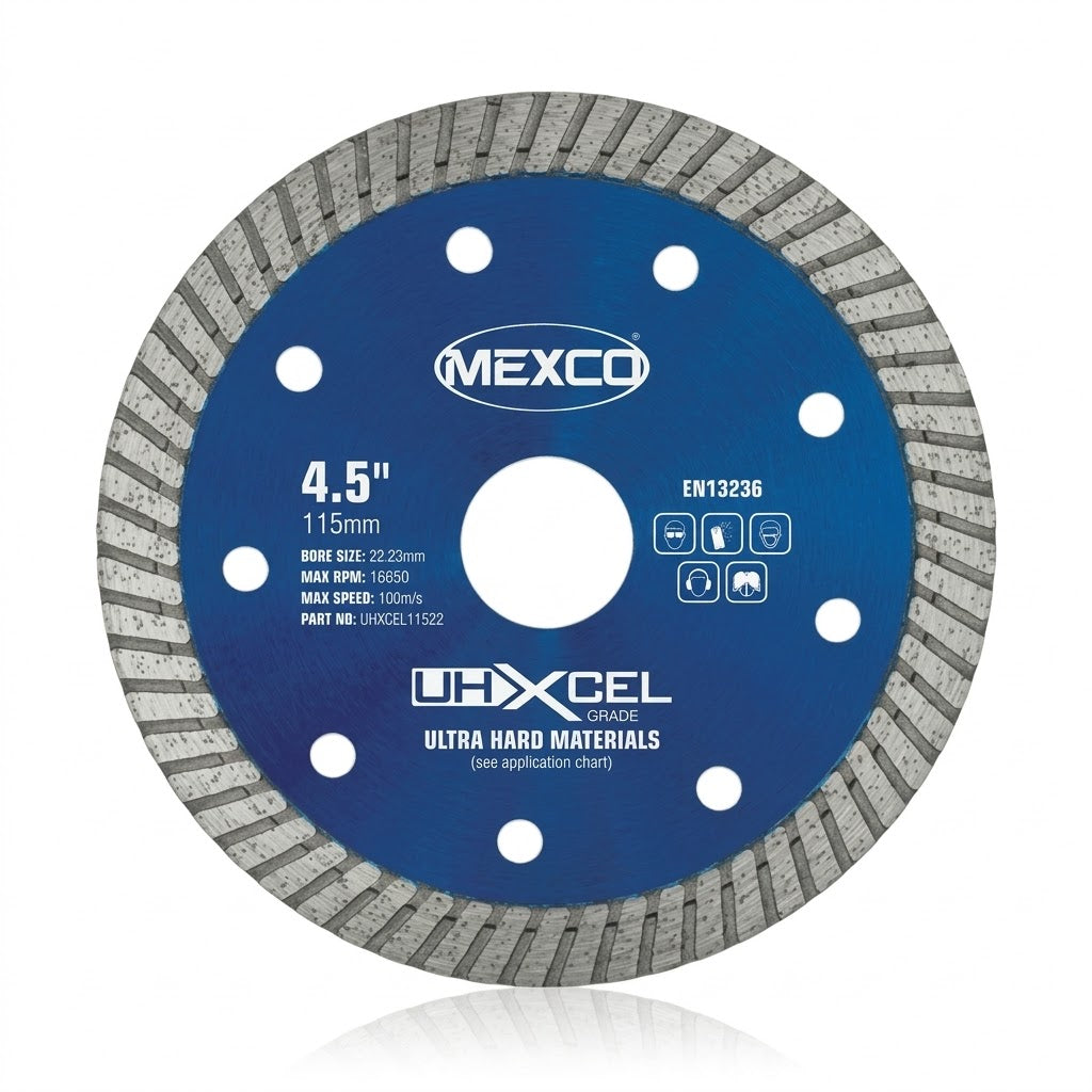 Mexco 115mm Porcelain Diamond Blade UHXCEL Ultra Hard Materials Cutting Disc