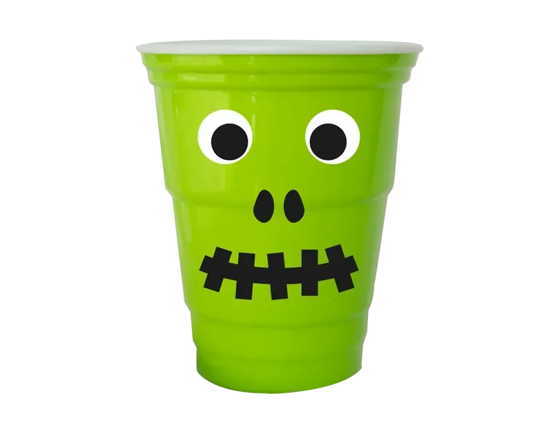 Halloween Plastic Cup Googly Eyes Sturdy Drink Tumbler Party Tableware Kids Mug