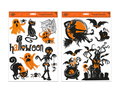 1 x Halloween Spooky Window Stickers Assorted Design Party Decor 6-8 Pcs
