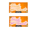 Halloween Light Up Neon Trick Or Treat Sign LED Wall Light Window Decor Glow Lamp