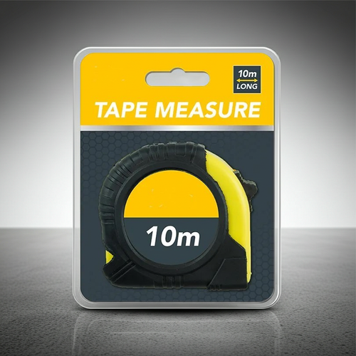 10m Tape Measure – Heavy Duty Rubber Grip | Metric & Imperial