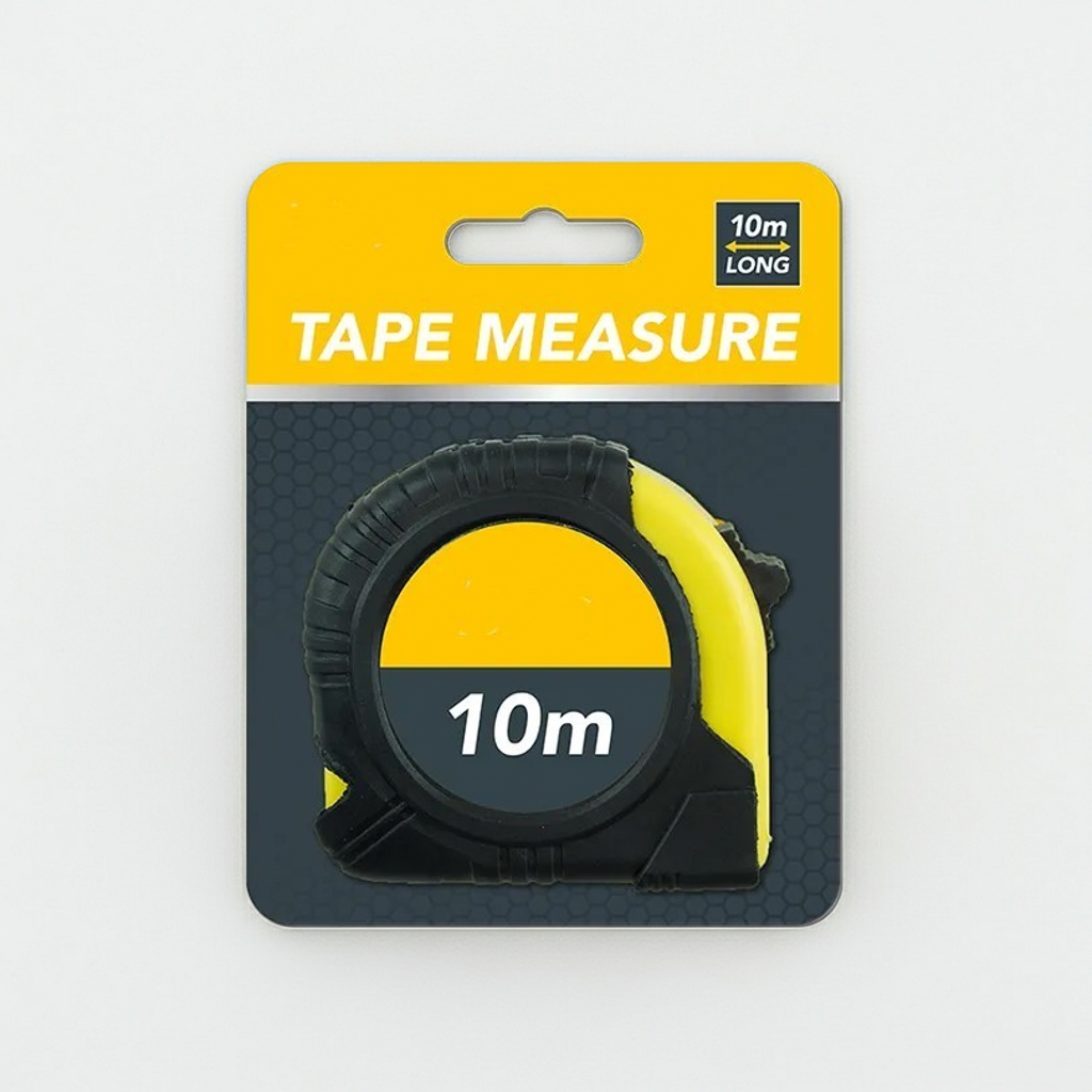 10m Tape Measure – Heavy Duty Rubber Grip | Metric & Imperial