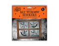 Halloween Bat Window Stickers 2 Pack Removable Silhouette Decals Glass Clings Decor