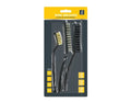 3 Pc Wire Brushes Set Nylon Steel Brass Bristles Rust Paint Removal Cleaning
