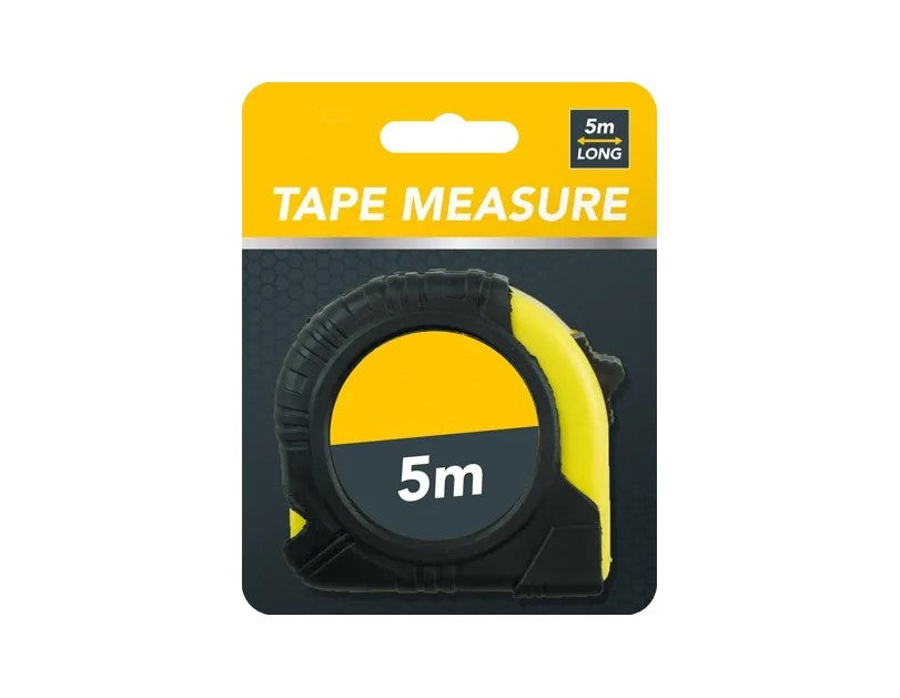 5m Tape Measure 16.4ft Metric Imperial Retractable Measuring Tool Rubber Grip