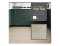 Grey Wood Self Adhesive Vinyl Floor Tiles Pack of 5 Peel Stick Flooring 3 sq ft