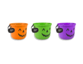Halloween Pumpkin Bucket Jack O Lantern Candy Pot Trick Or Treat Sweet Tub 25cm