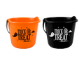 Halloween Trick Or Treat Bucket Plastic Candy Bucket Party Bag Prop Sweet Tub 22cm