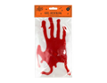 Halloween Bloody Hands Gel Window Stickers 2 Pack Clings Bloody Handprint Decor